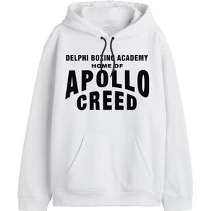 cotton division Sweatshirt met capuchon voor heren, Wit, S