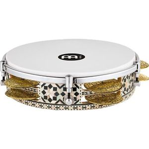 MEINL Percussion Artisan Edition Riq Drum - 8 3/4"" White Pearl, Mosaic Royale (AERIQ1)