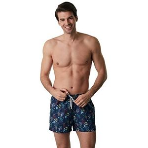 LVB Trendy boxershorts voor heren, marineblauw, bedrukt, 3 stuks