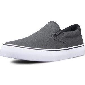 Lugz Clipper, herensneakers, rubber, zwart en wit, 47 EU