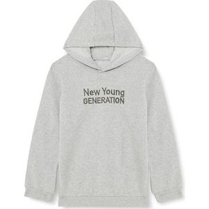 Koton Boys's Hoodie Long Sleeve Embroidered Detail Soft Interior Sweatshirt, grijs (031), 4-5 jaar