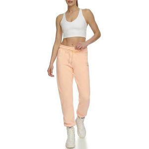 DKNY Dames Metallic Logo Everyday Sweatpant, Belini, Large, Belini, L