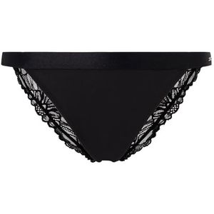 Pepe Jeans Bikini-ondergoed voor dames, met kant, Zwart, XL