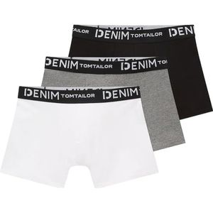 TOM TAILOR-denim denim hipster boxershorts voor heren in triple pack met stretch