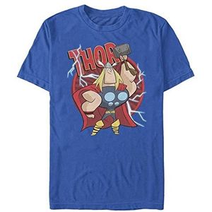 Marvel Avengers Classic - Thor Retro Hammer Unisex Crew neck T-Shirt Bright blue M