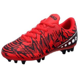 JAKO J-SFG Take voetbalschoen voor kinderen, uniseks, Fiery Red Jet Black, 36 EU