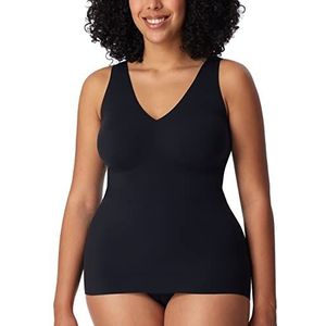 SCHIESSER Invisible Soft dames singlet - met uitneembare cups - zwart