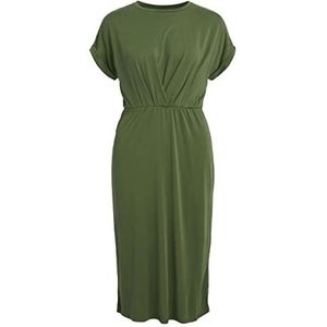 Object Dames Objannie New S/S Dress Noos jurk, groen (vineyard green), M