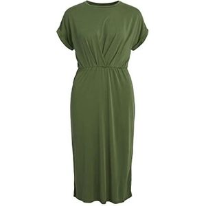 Object Objannie New S/S Dress Noos jurk voor dames, groen (vineyard green), XL