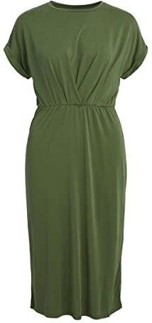 Object Dames Objannie New S/S Dress Noos jurk, groen (vineyard green), M