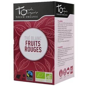 Touch Organic Witte thee met rode vruchten 24 zakjes 43 g - BIO