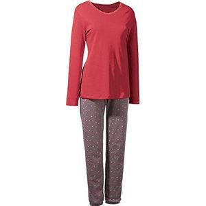 Schiesser Dames Selected Premium Pak Lange Tweedelige pyjama, bruin (donkerbruin 301), 42