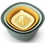 Brabantia Tasty+ Beslagkom Set - met Vergiet en Citruspers - Mixed Colours