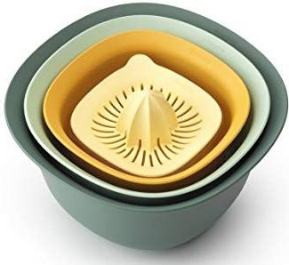 Brabantia Tasty+ Beslagkom Set - met Vergiet en Citruspers - Mixed Colours