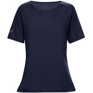Trigema - T-shirt DELUXE - Katoen - Navy - Korte Mouwen