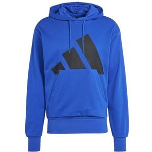 adidas - ESSENTIALS BIG LOGO FRENCH TERRY HOODIE - Team Royal Blue - Katoen