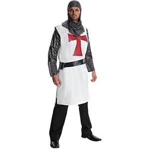 Rubie's Kruistocht Battle Knight kostuum, wit, Eén maat