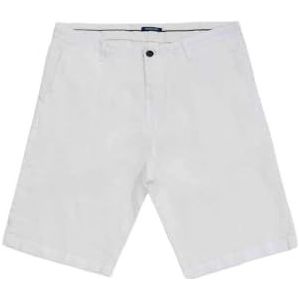 GIANNI LUPO Heren linnen shorts GL5039BD-S24, Wit, 50 NL
