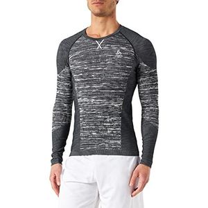 Odlo Blackcomb Eco Sweatshirt, voor heren, Black-Space Dye, L