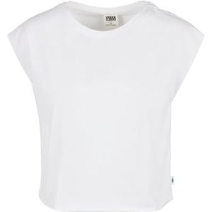 Urban Classics Dames Dames Organic Short Tee T-shirt, wit, XS