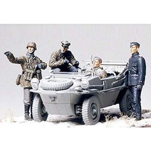 Tamiya 35253 1:35 Fig.Set zwemwagen (4), modelbouwset, plastic bouwpakket, bouwpakket voor montage, gedetailleerde replica, medium