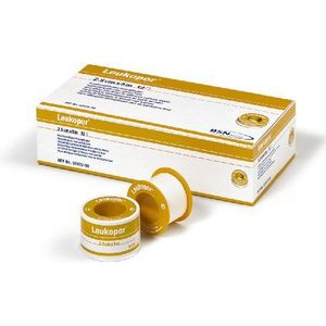Leukopor - Hechtpleister - Wit - Non-woven Polyester/Viscose - 9,2m x 5cm