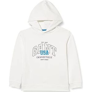 GANT Jongens Relaxed USA hoodie met capuchon, wit, standaard, wit, 176 cm