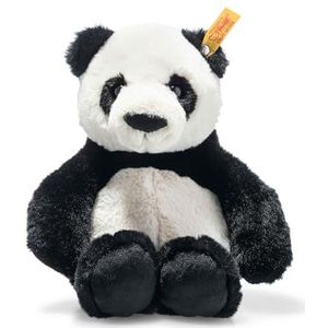 Steiff 75650 Soft Cuddly Friends Ming Panda-27 cm knuffeldier voor kinderen – knuffelig & zacht wasbaar (075650), wit/zwart, 27 cm