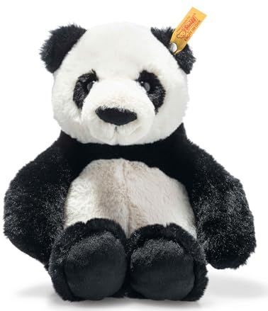Steiff - 75650 - Knuffeldier - Wit/Zwart - Pluche - 27 cm