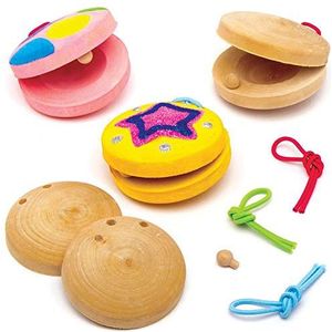 Baker Ross Danskleppers van Hout (3 stuks) Knutselspullen en Speelgoed voor Kinderen