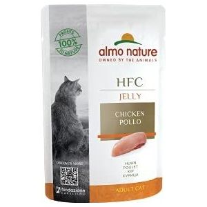 Almo Nature HFC Jelly kip natte kattenvoeding 24er Pack (24 x 55 g)