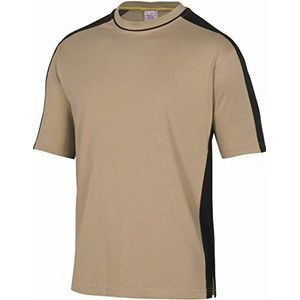 Deltaplus MSTM5BEXX Mach Spirit T-shirt 100% katoen, beige-zwart, maat XXL