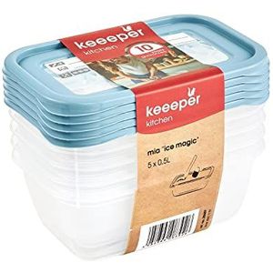 Vershouddozen - Transparant - Kunststof - Set van 3