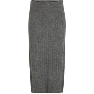 Vimiraz Rib Knit Skirt/Bf, Medium grijs (grey melange), S