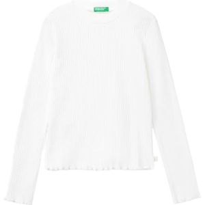 United Colors of Benetton T-shirt voor meisjes en meisjes, Wit, 150
