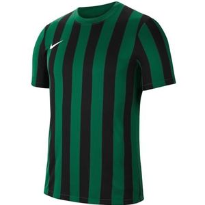 Nike, Heren gestreepte korte mouwen voetbalshirt, wit/grenengroen/zwart, L, heren