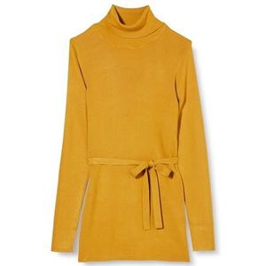 MAMA.LICIOUS Dames Mljacina L/S Knit Rollneck Top A. Coltrui, Amber goud, XS