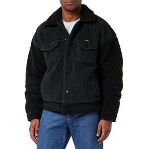 Wrangler Heren Sherpa Jacket, Faded Black, X-Large