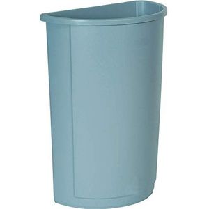 Untouchable Waste container, halfrond, kunststof, 21 gal, grijs