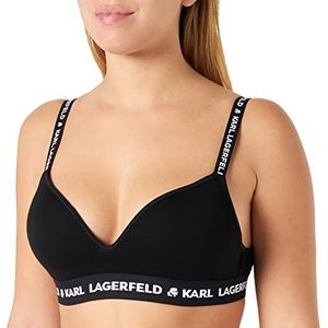 Karl Lagerfeld - Bustier - Zwart - Demi Cup - Zonder Beugel