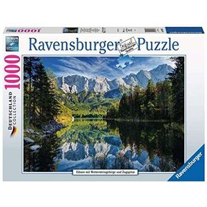 Puzzel Eibsee Met Wettersteingebergte En Zugspitze (1000 stukjes, Landschappen)