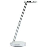 MAUL bureaulamp LED Puck op voet, verschuifbaar in hoogte, daglihct wit licht, wit