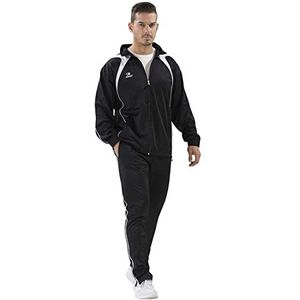 Asioka 120/15 slim fit trainingspak, uniseks, volwassenen, S, zwart
