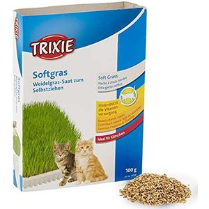 Trixie Kattengrasschaal, ideaal voor katten, ca. 100 g/schaal