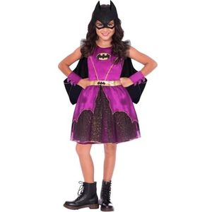 amscan Klassiek paars Batgirl-kostuum voor meisjes, leeftijd 4-6 jaar