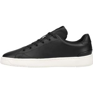 TOMS Heren TRVL LITE 2.0 Lage Sneaker, zwart leer, 10.5 UK, Zwart leder, 44.5 EU