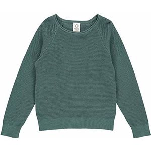 Müsli by Green Cotton gebreide raglan sweater, pijnboom, 128 cm