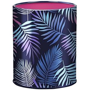 Viquel - Tropical pennenkoker van metaal – blauw en roze