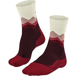 FALKE Dames WandelSokken TK2 Explore Crest W SO Wol Functioneel Material Anti-Blaar dik 1 Paar, Rood (Merlot 8117), 39-40