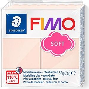 Staedtler 8020-0 - Fimo Soft Normaal blok, 57 g Modelleermassa 1 Packung huidskleur licht (43)